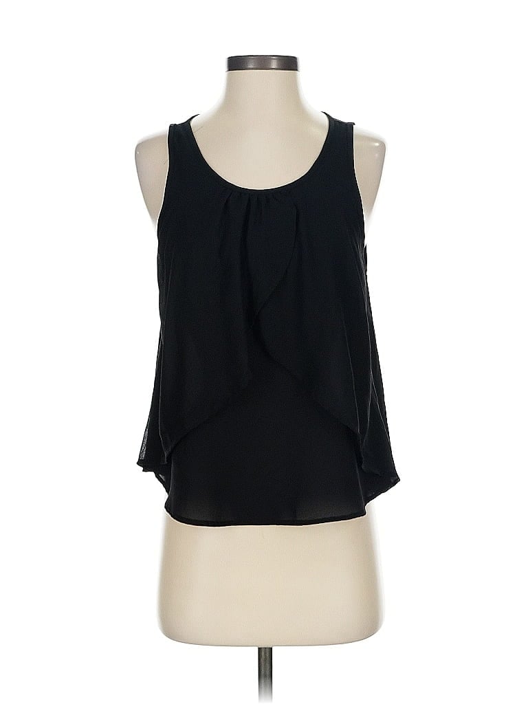 Pre-owned Lush Sleeveless Blouse In Black
