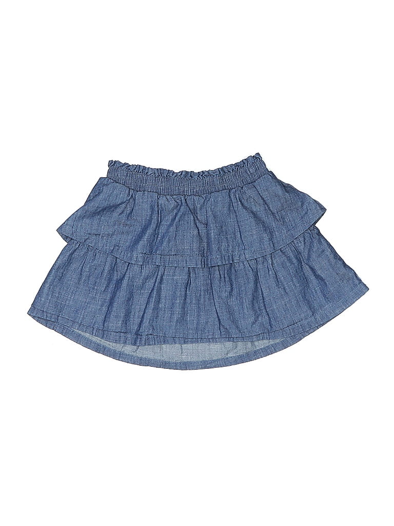 Pre-owned Jumping Beans Kids' Denim Skirt In Blue