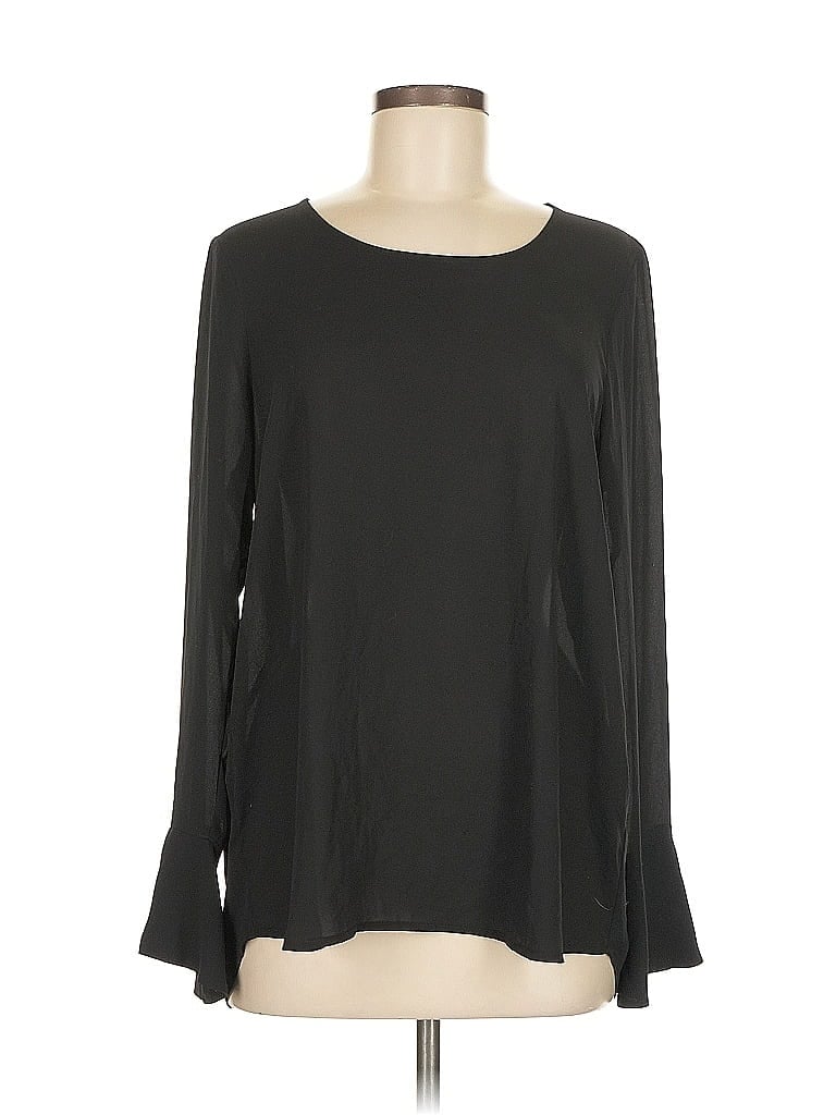 Pre-owned Pleione Long Sleeve T-shirt In Black