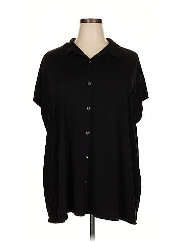 H By Halston Short Sleeve Blouse (view 1)