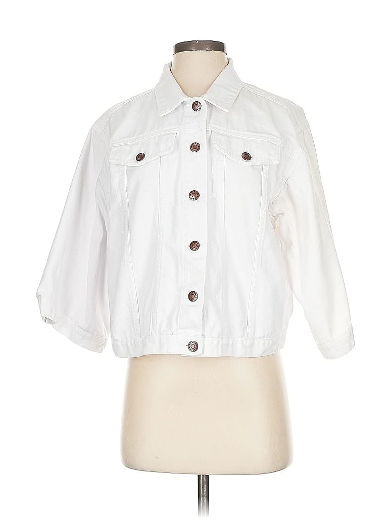 Pre-owned Bcbgeneration Denim Jacket In White