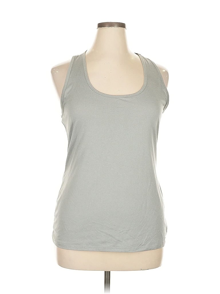 RBX Pre-owned Tank Top Gray Halter Neckline Tops