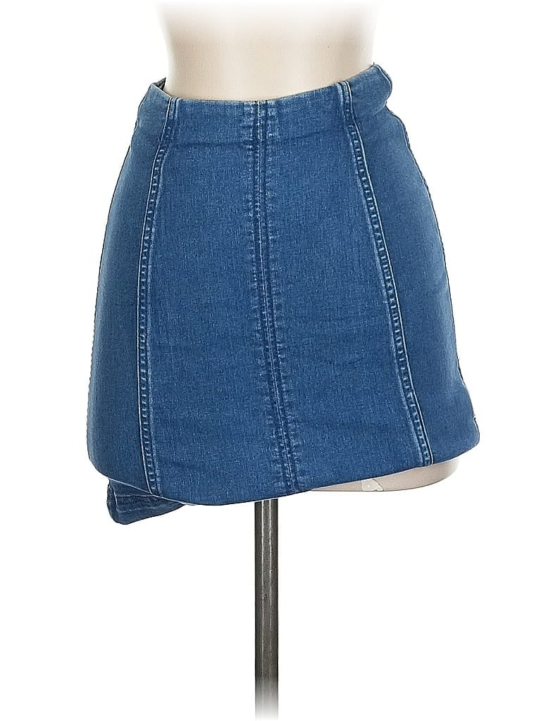 Click to view more detailed imagery on our partner's website Pre-owned Free People Denim Skirt In Blue