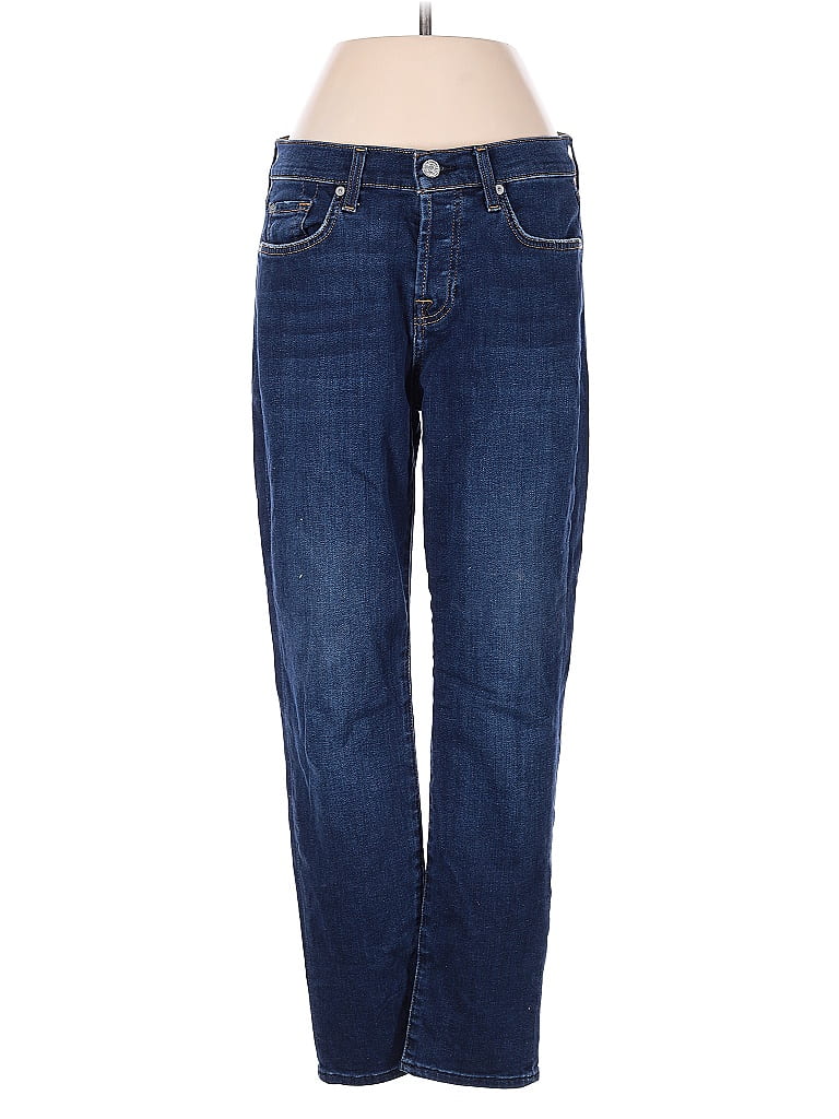 Pre-owned 7 For All Mankind Jeans In Blue