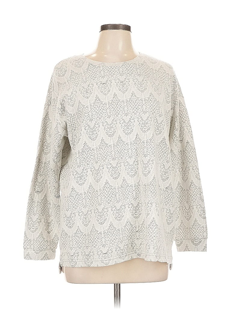 Pre-owned H&m Pullover Sweater In White