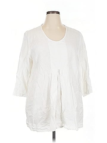 Flax 3/4 Sleeve Blouse (view 1)