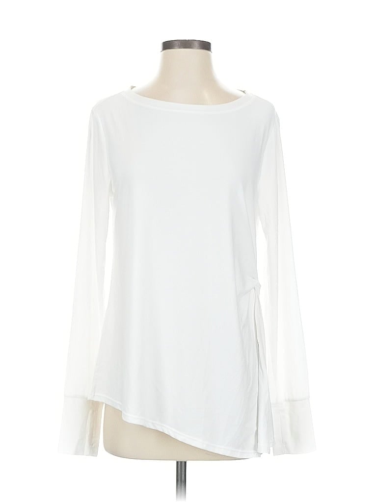 Pre-owned Active By Old Navy 3/4 Sleeve T-shirt In White