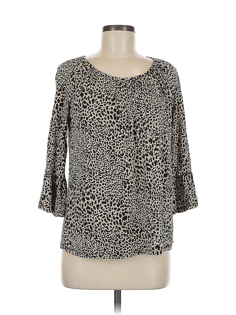 Pre-owned Michael Michael Kors 3/4 Sleeve Blouse In Black