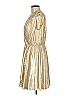 MSGM 100% Polyester Metallic Gold Cocktail Dress Size EU (IT) 44 / US 8 - photo 5