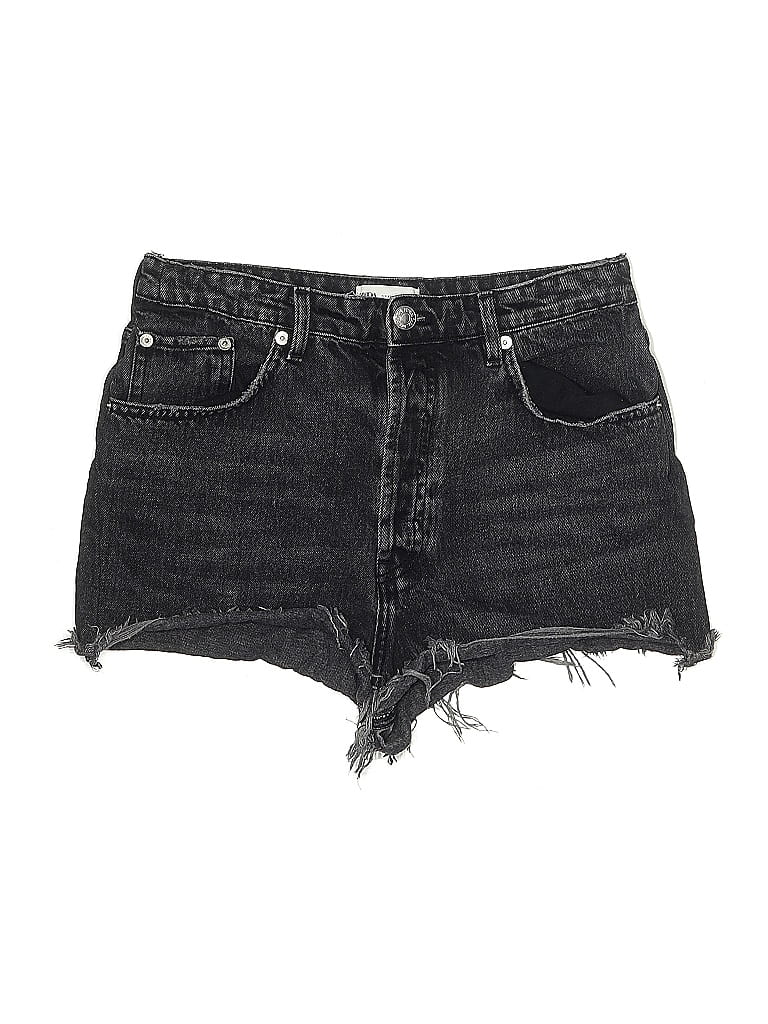 Click to view more detailed imagery on our partner's website Pre-owned Zara Denim Shorts In Black