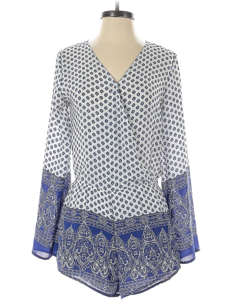 Pre-owned Mimi Chica Romper In Blue