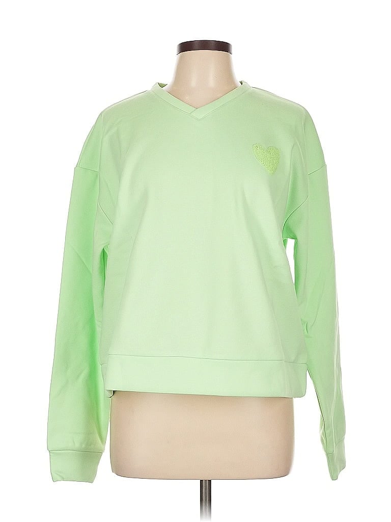 Pre-owned 2 To 5 Designs Sweatshirt In Green