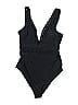 Unbranded Solid Black One Piece Swimsuit One size (estimated) - photo 1