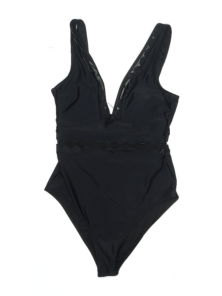 Pre-owned Unbranded One Piece Swimsuit In Black