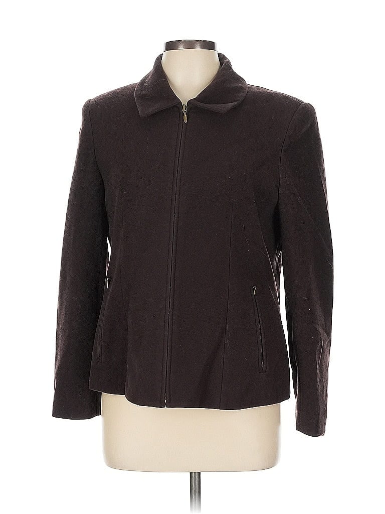 Pre-owned Casual Corner Annex Cardigan Sweater In Brown