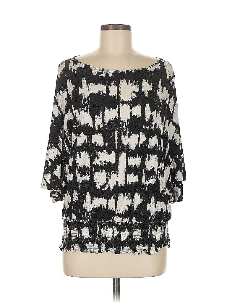 Pre-owned Michael Michael Kors 3/4 Sleeve Blouse In Black