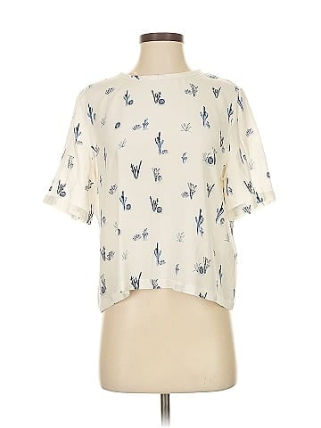 Equipment Short Sleeve Silk Top (view 1)