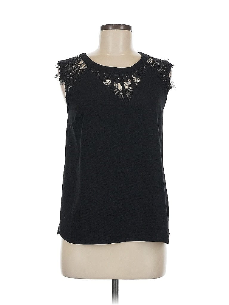 Pre-owned Assorted Brands Sleeveless Blouse In Black