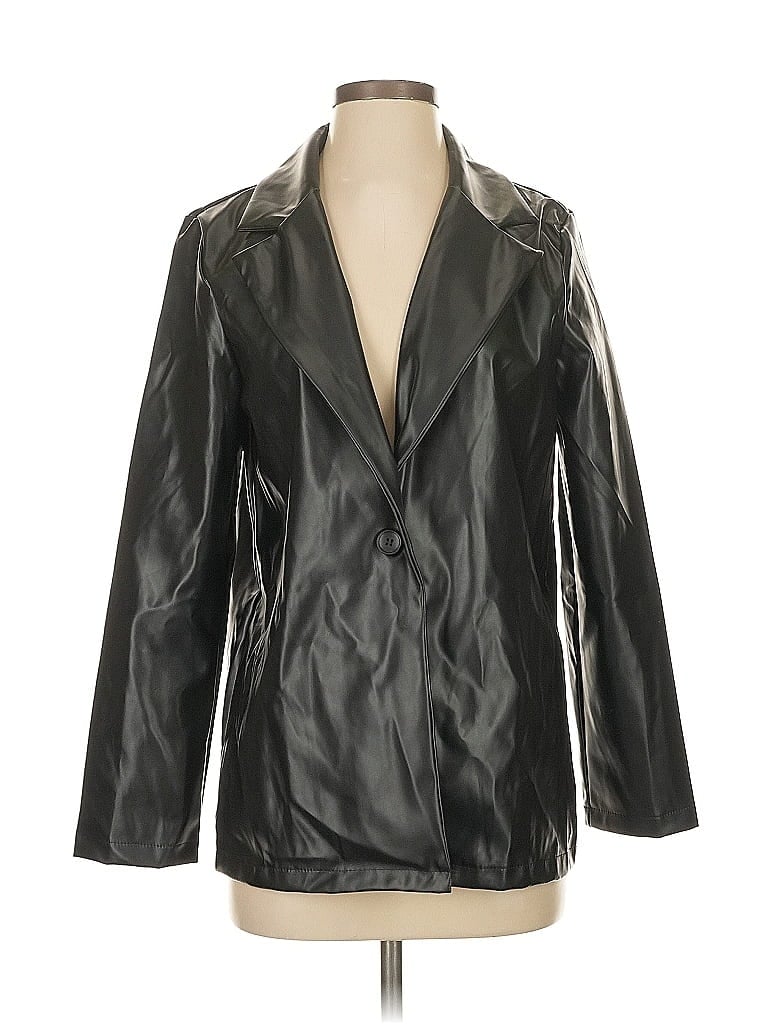 Pre-owned Unbranded Blazer Jacket In Black