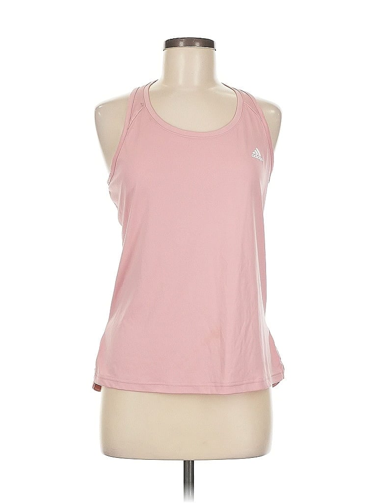 Adidas 100% Polyester Pink Active Tank Size M - photo 1