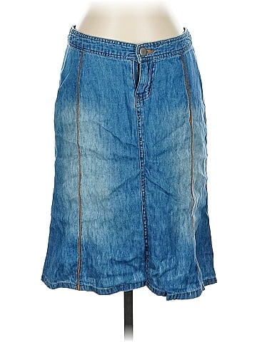 Planet Gold Denim Skirt (view 1)