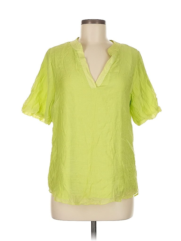 Click to view more detailed imagery on our partner's website Pre-owned Vince Camuto Short Sleeve Blouse In Green