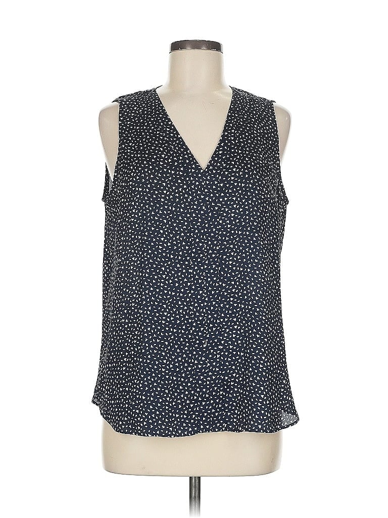 BANANA REPUBLIC Pre-owned Tank Top Blue Plunge Neckline Tops