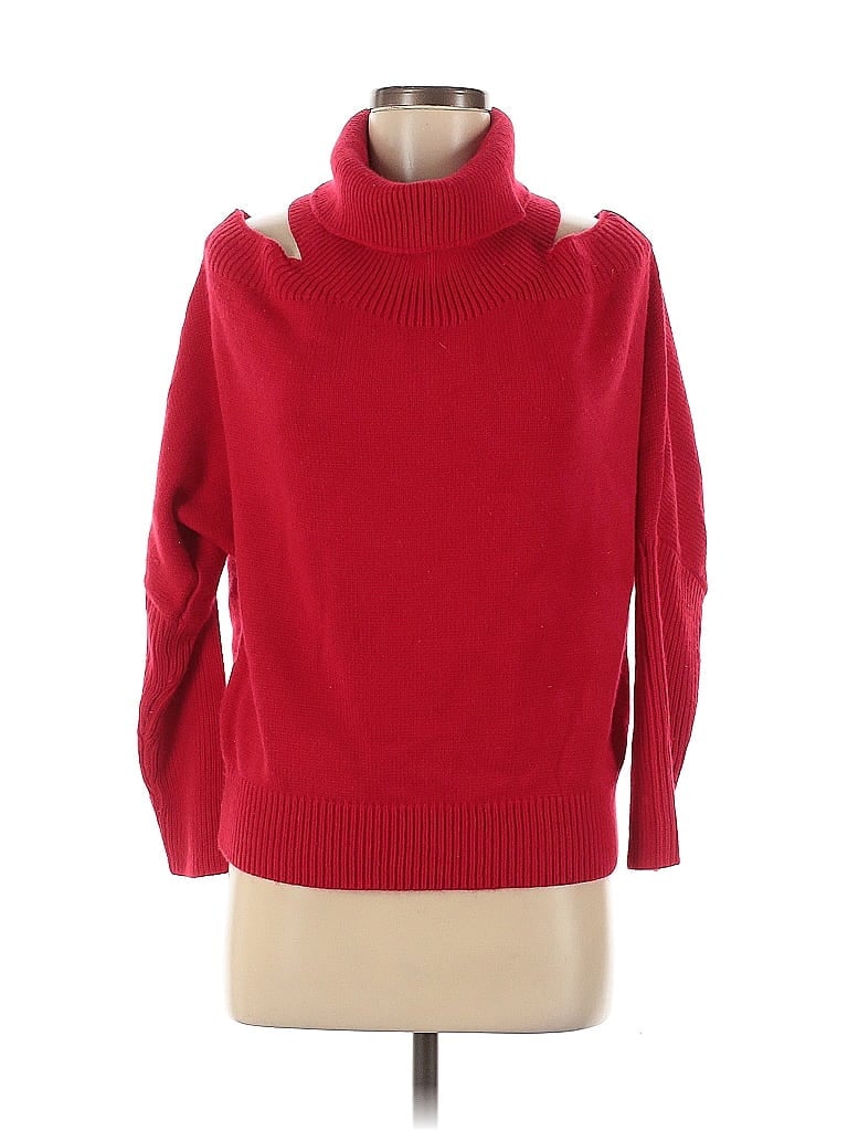 Pre-owned Blooming Jelly Turtleneck Sweater In Red
