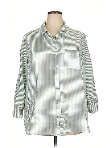 Velvet Heart 3/4 Sleeve Button-Down Shirt (view 1)