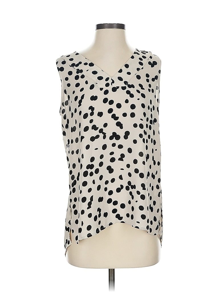 Pre-owned T Tahari Sleeveless Blouse In White