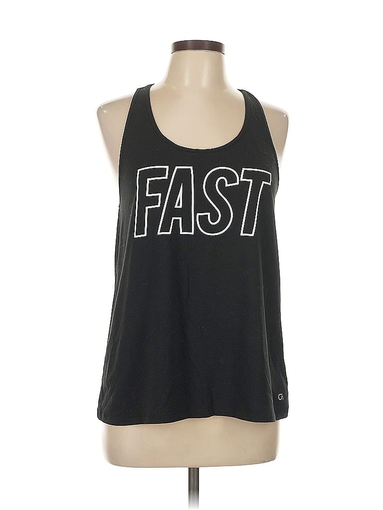 Pre-owned Gap Fit Tank Top Black Halter Neckline Tops