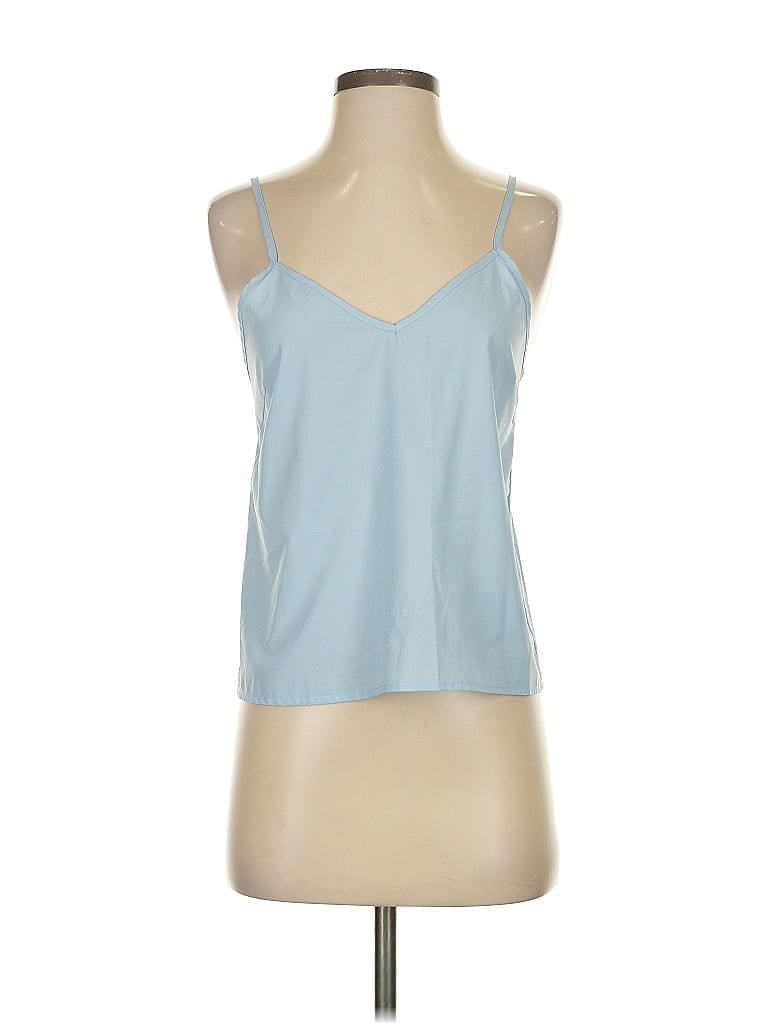 Click to view more detailed imagery on our partner's website Pre-owned Lucy Paris Sleeveless Top Blue Halter Neckline Tops