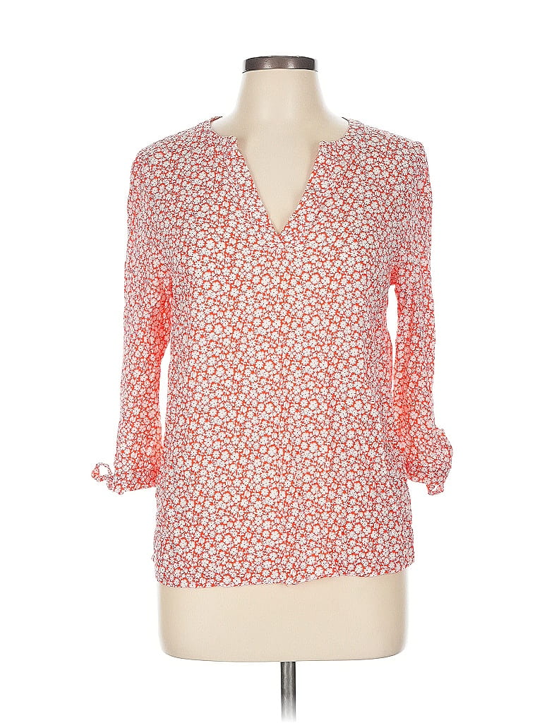 Pre-owned Rose & Thyme 3/4 Sleeve Blouse In Orange