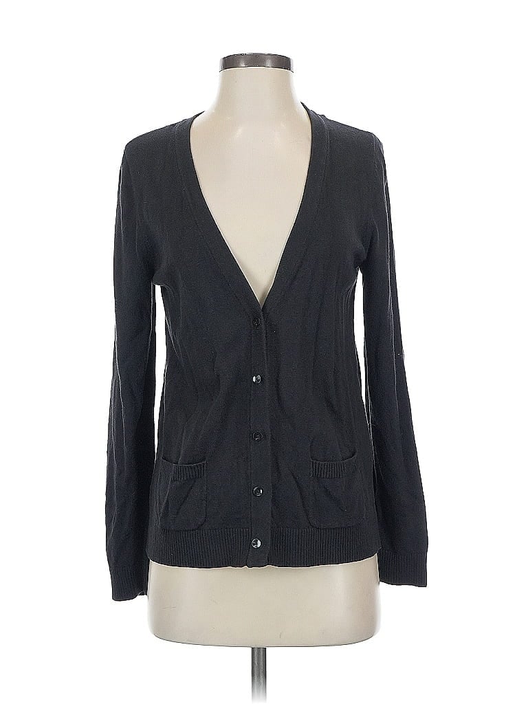 Pre-owned Lands' End Cardigan Sweater In Gray