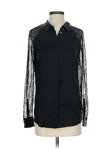 Equipment Long Sleeve Silk Top (view 1)