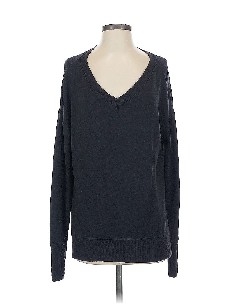 Pre-owned Athleta Long Sleeve T-shirt In Gray