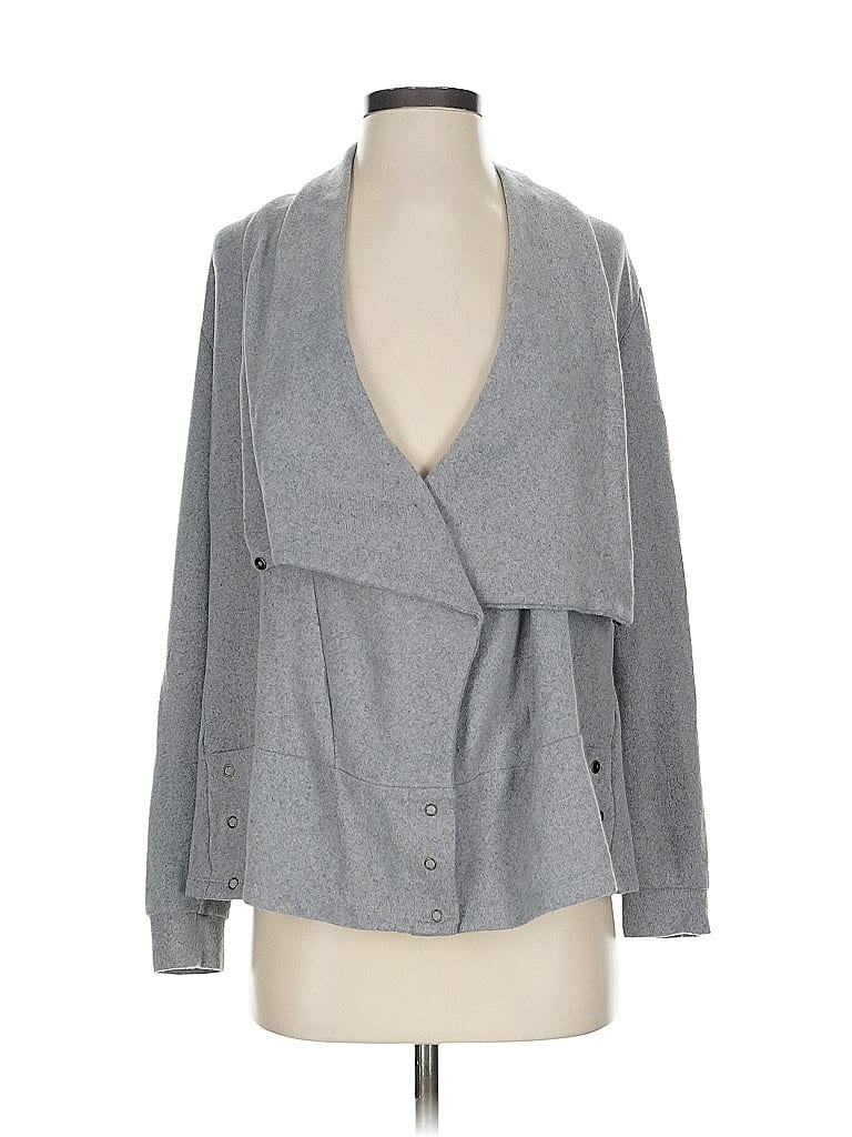 Pre-owned Summer And Sage Cardigan Sweater In Gray