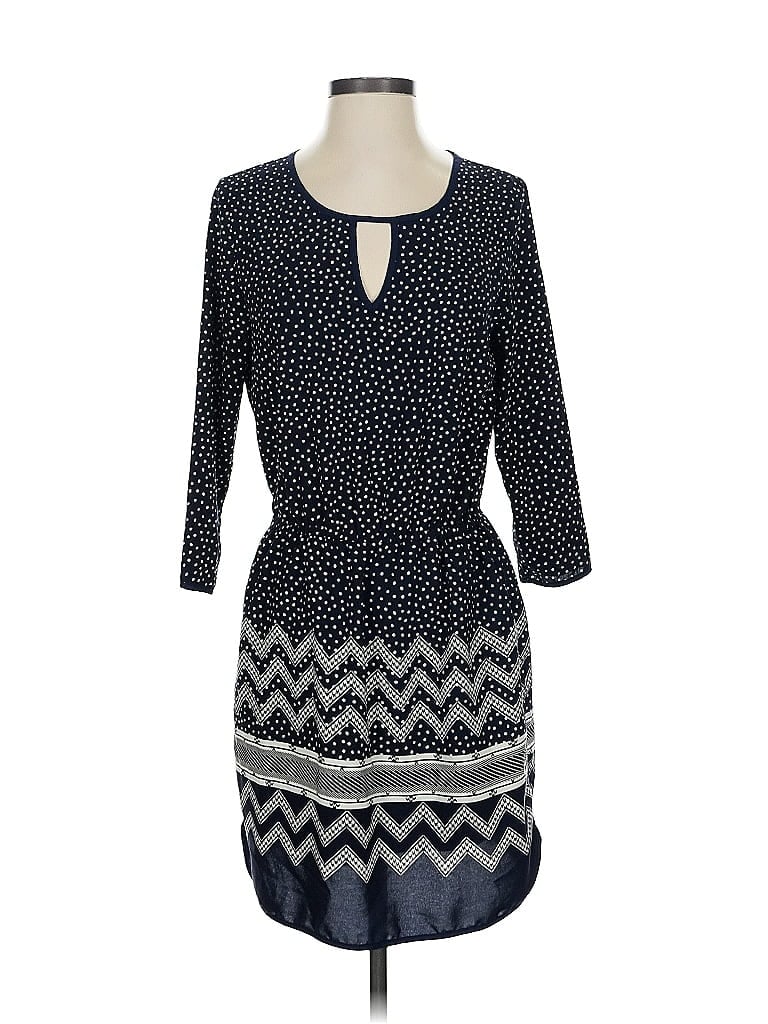 Pre-owned Just Fab Casual Dress In Blue