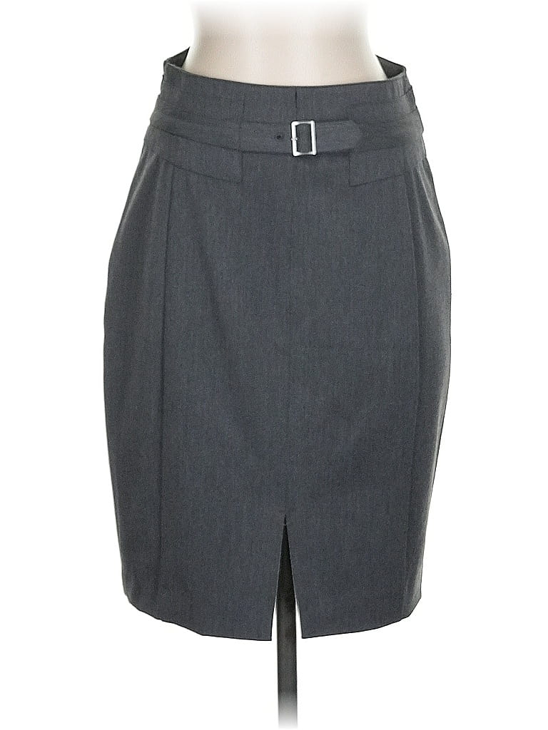 Pre-owned Express Formal Skirt In Gray