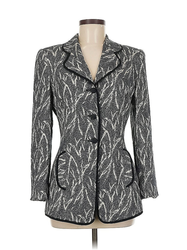 Pre-owned Assorted Brands Blazer Jacket In Black