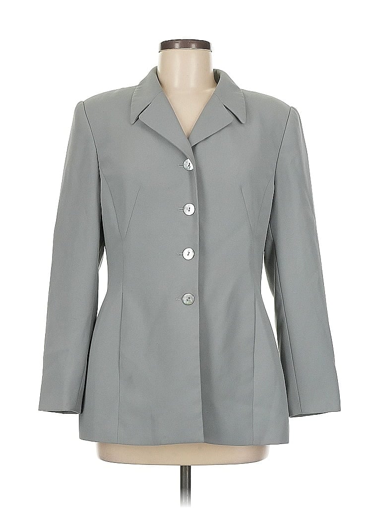 Pre-owned Le Suit Blazer Jacket In Gray