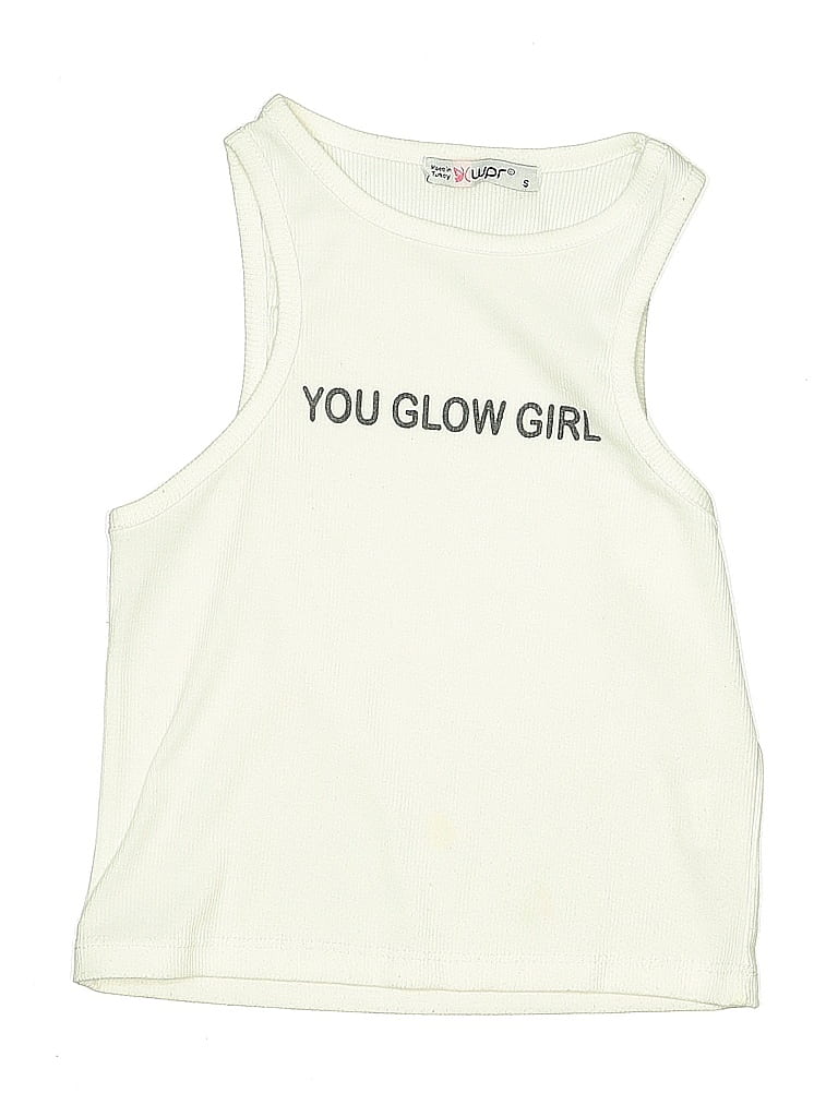 Pre-owned Assorted Brands Kids' Sleeveless T-shirt In White