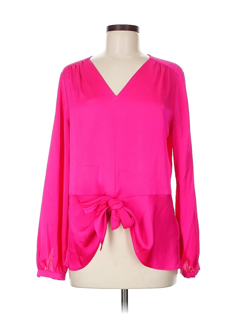 Pre-owned Vince Camuto Long Sleeve Blouse In Pink