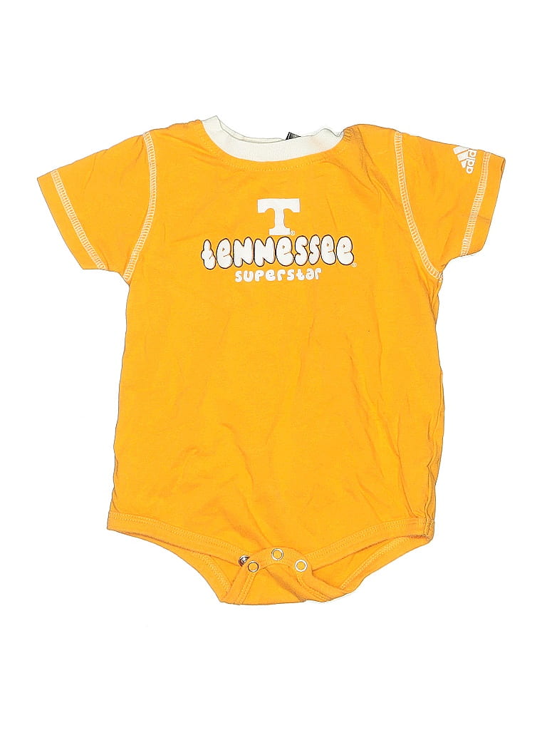 Click to view more detailed imagery on our partner's website Pre-owned Adidas Originals Kids' Short Sleeve Onesie In Yellow