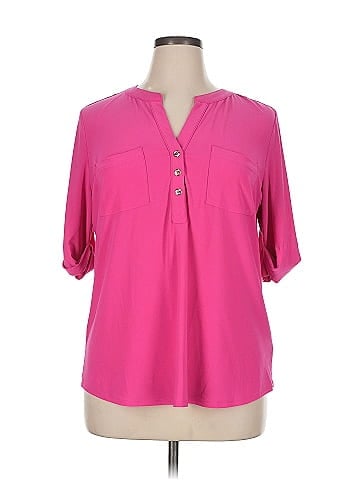Anne Klein Short Sleeve Blouse (view 1)