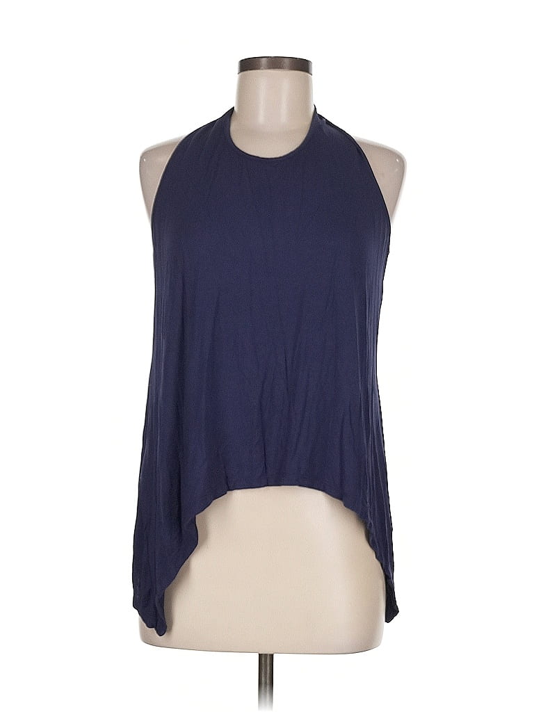 Pre-owned Unbranded Sleeveless Blouse In Blue