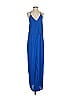 RBL Apparel 100% Polyester Solid Blue Casual Dress Size S - photo 1