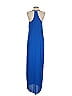 RBL Apparel 100% Polyester Solid Blue Casual Dress Size S - photo 2