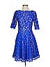 ML Monique Lhuillier Blue Cocktail Dress Size 4 - photo 1