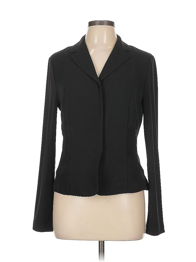 Spiegel 100% Polyester Black Blazer Size 10 - photo 1